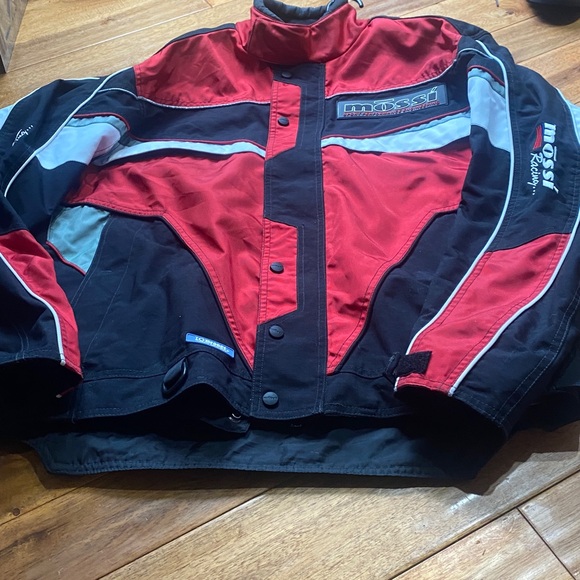 Vintage Mossi Motosports Motorcycle Biker Riding Jacket Coat Men’s Size 2XL